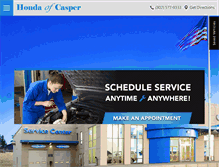 Tablet Screenshot of hondaofcasper.com